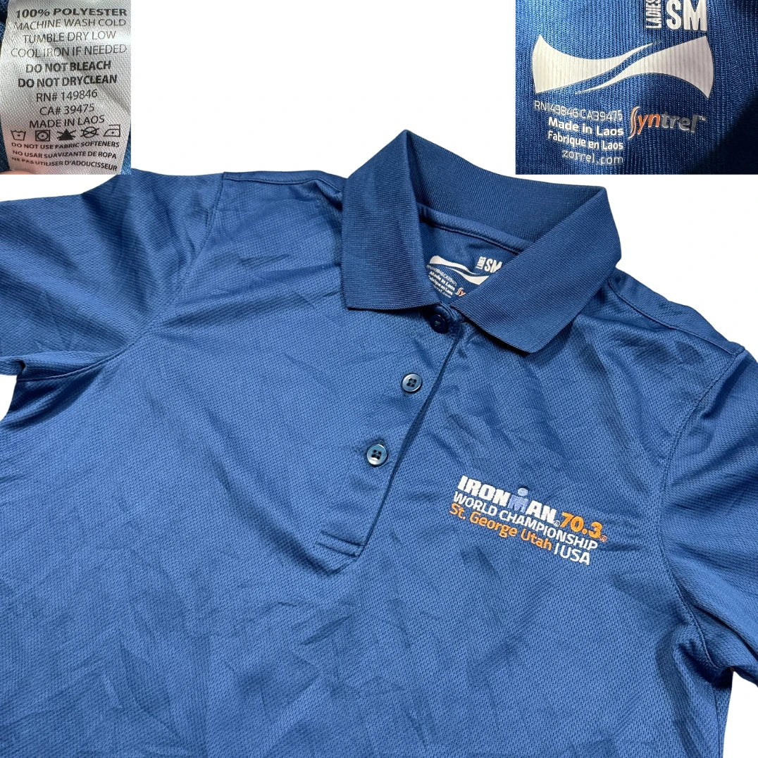 Syntrel® Blue Polo Shirt Performance-S