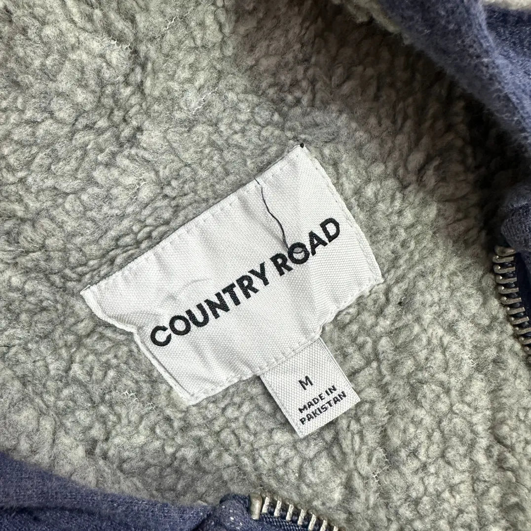๐ต Country Road Fleece-Lined Zip-Up Hoodie โ Medium