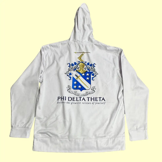 🤍 Phi Delta Theta “Tennessee Delta” White Hoodie