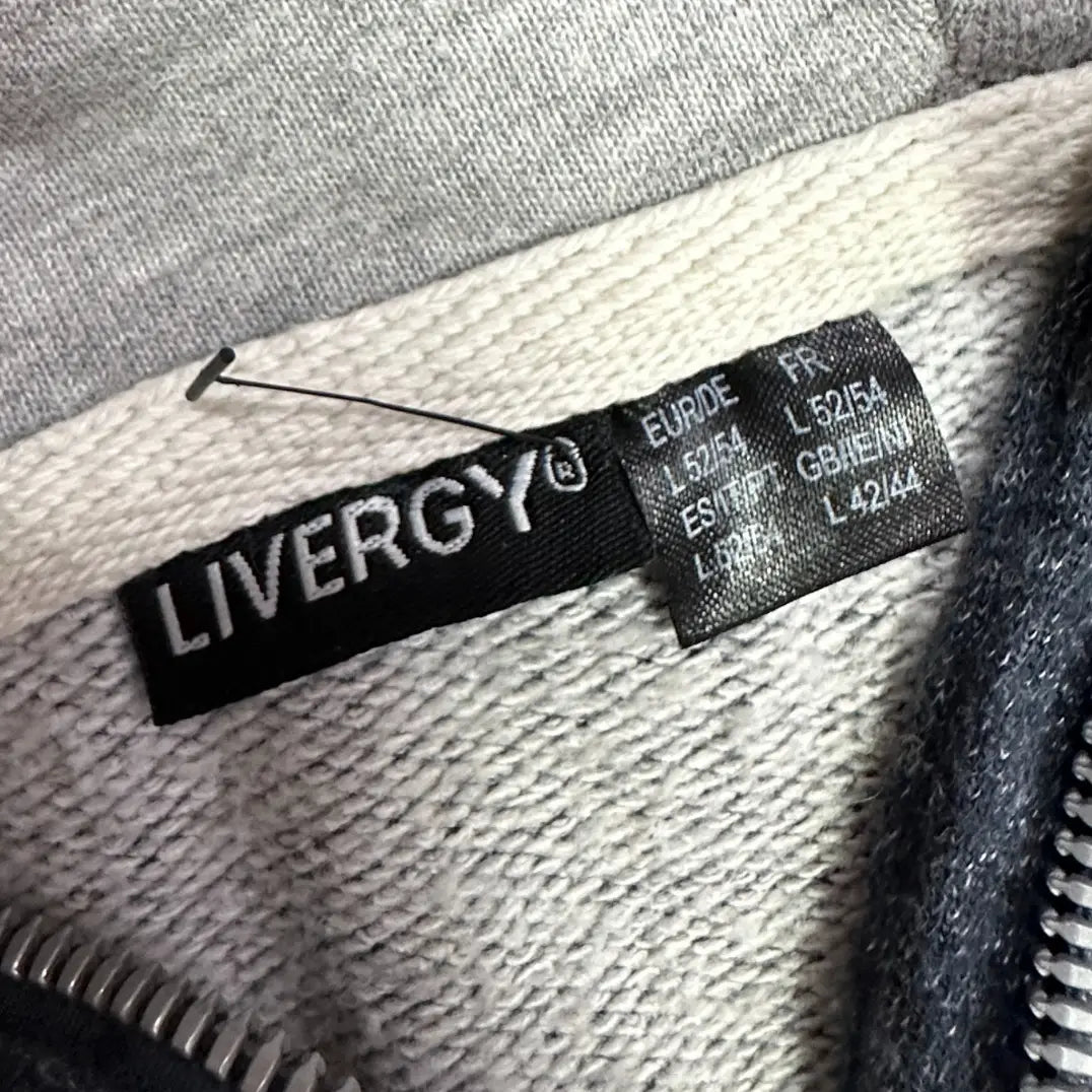 ๐ค Livergy Charcoal Full-Zip Hoodie