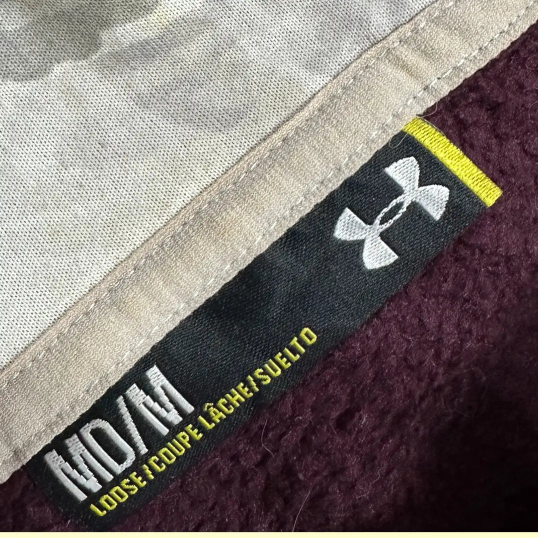 🩶 Under Armour Maroon Logo Hoodie