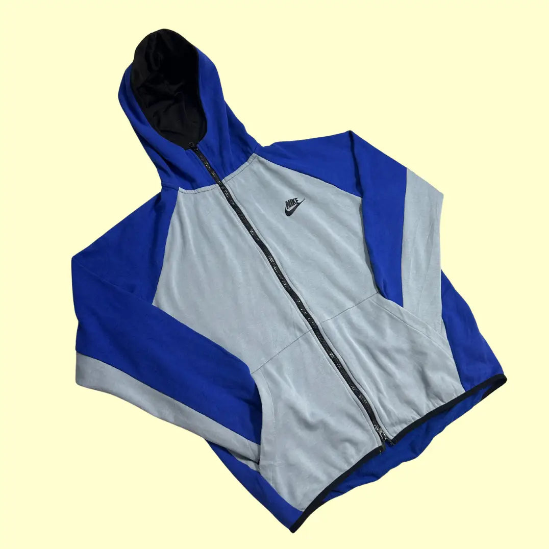 ๐ต Nike Blue & Grey Full-Zip Hoodie