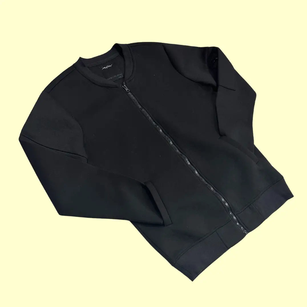 🖤 Piazza Italia Man Black Zip-Up Sweatshirt