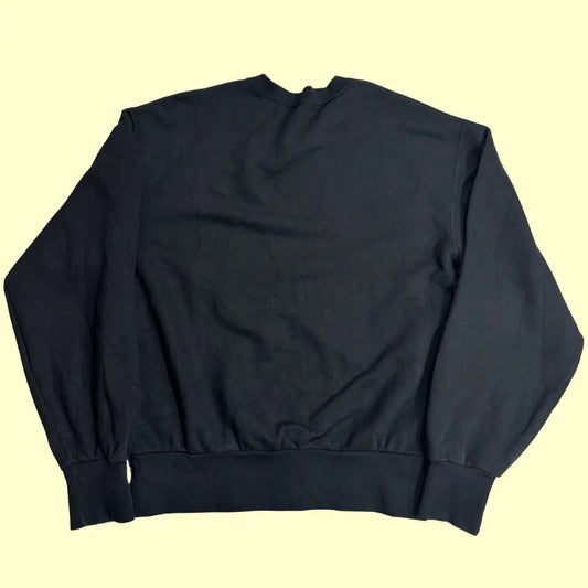 Plain Black Heavyweight Crewneck Sweatshirt – Unisex
