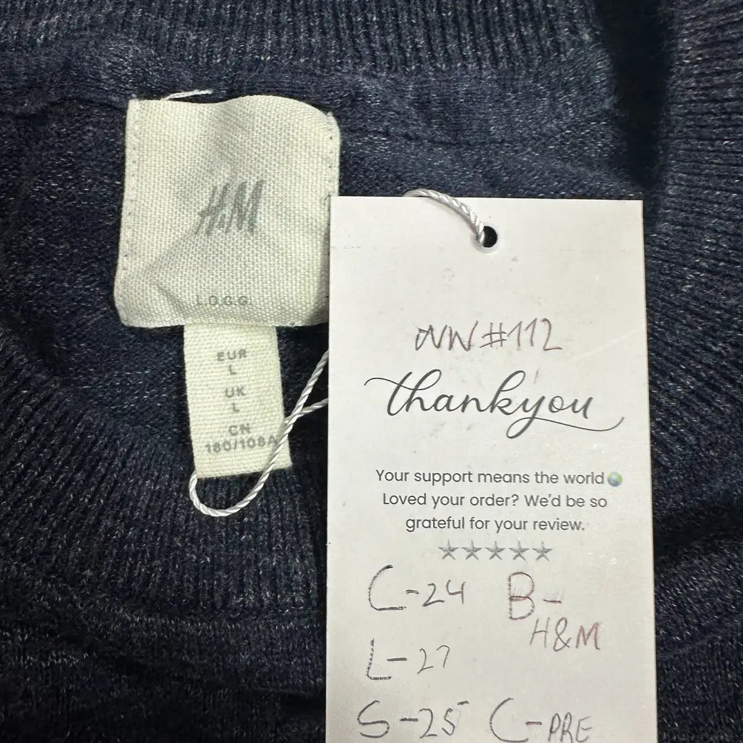 H&M Navy Blue Knit Sweater