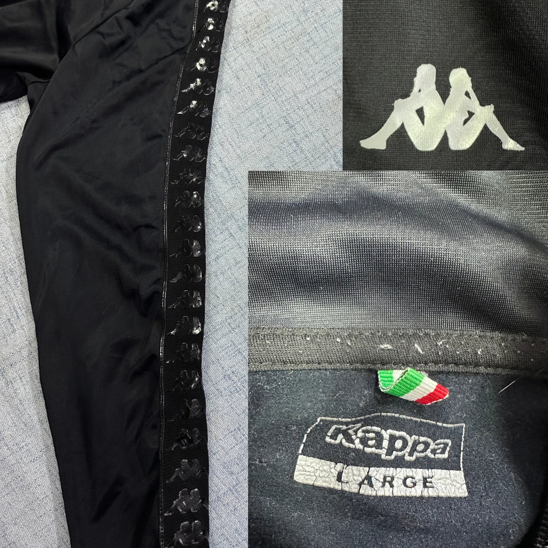 Kappa® Black Logo Tape Track Jacket 🖤
