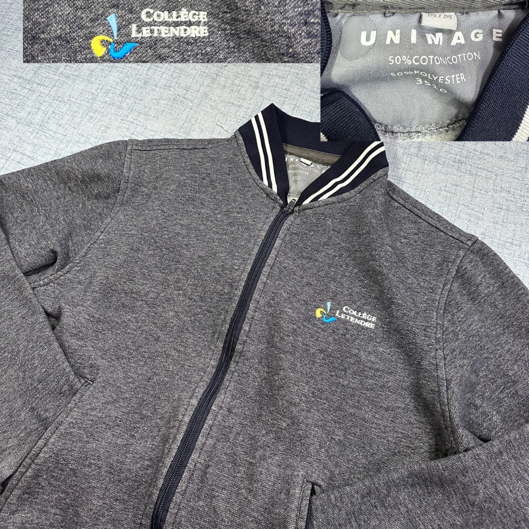Unimage® Grey Casual Zip Jacket 🩶