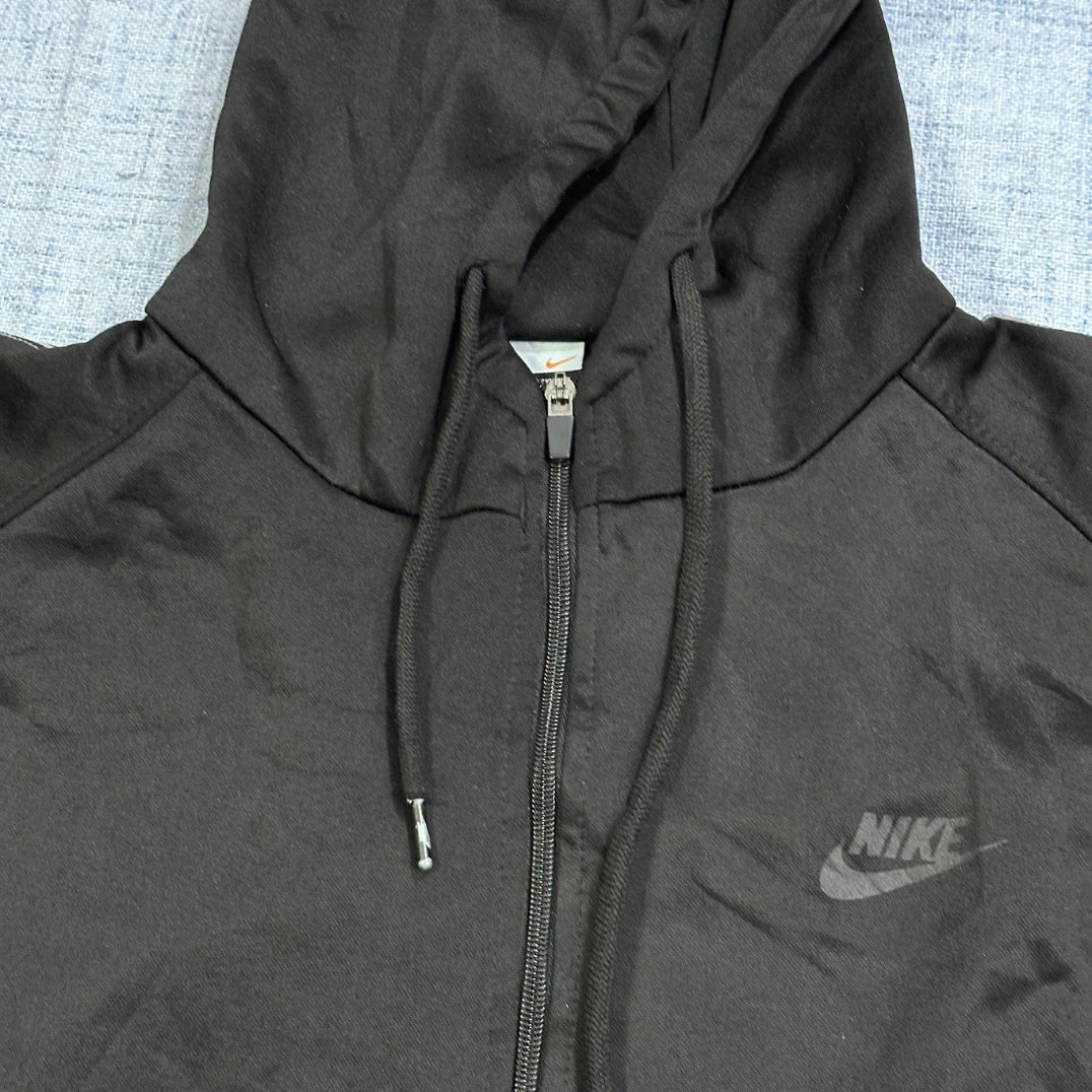 Nike® Black Hoodie Logo Tape-M