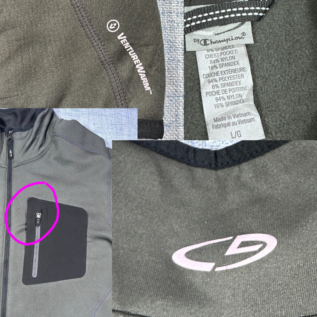 Champion® Gray VentureWarm Jacket Zip-L