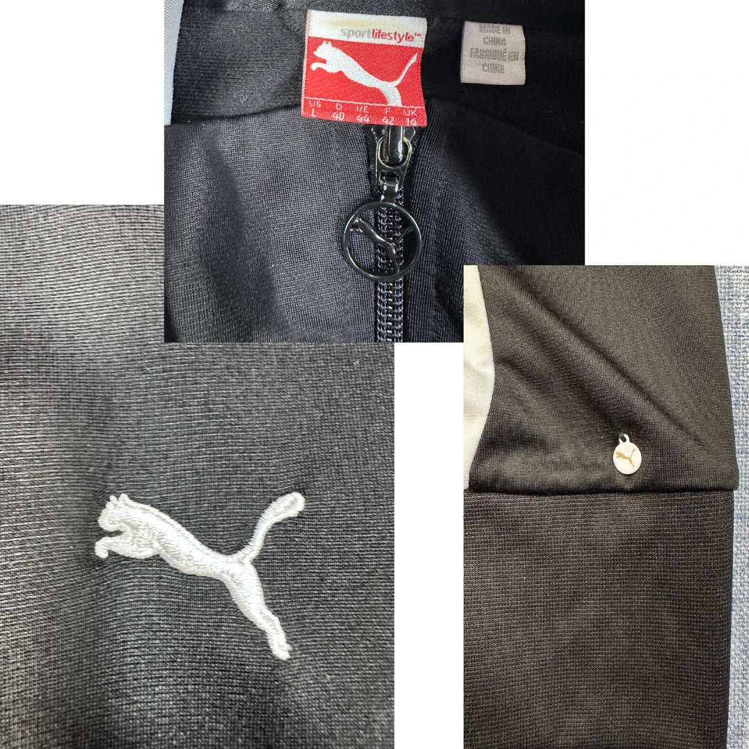 Puma® Black Track Jacket Contrast