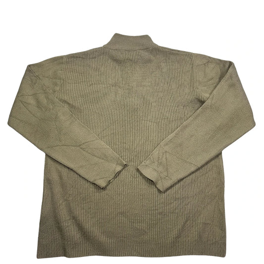 Steeleans® Olive Quarter Zip Sweater-S