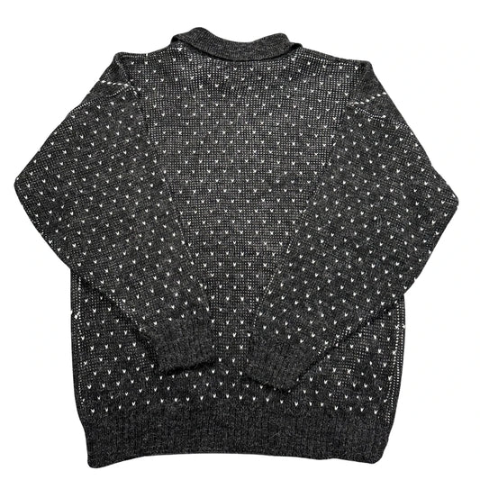 Unbranded Charcoal Graphic Knit Sweater-M
