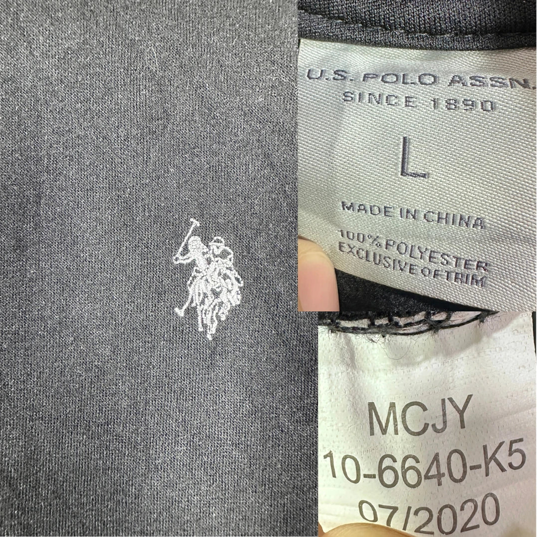 U S Polo Assn® Black Hoodie-L