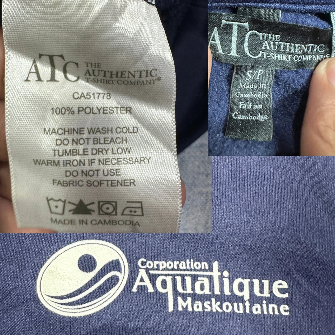 ATC® Navy Pullover Hoodie Logo-S