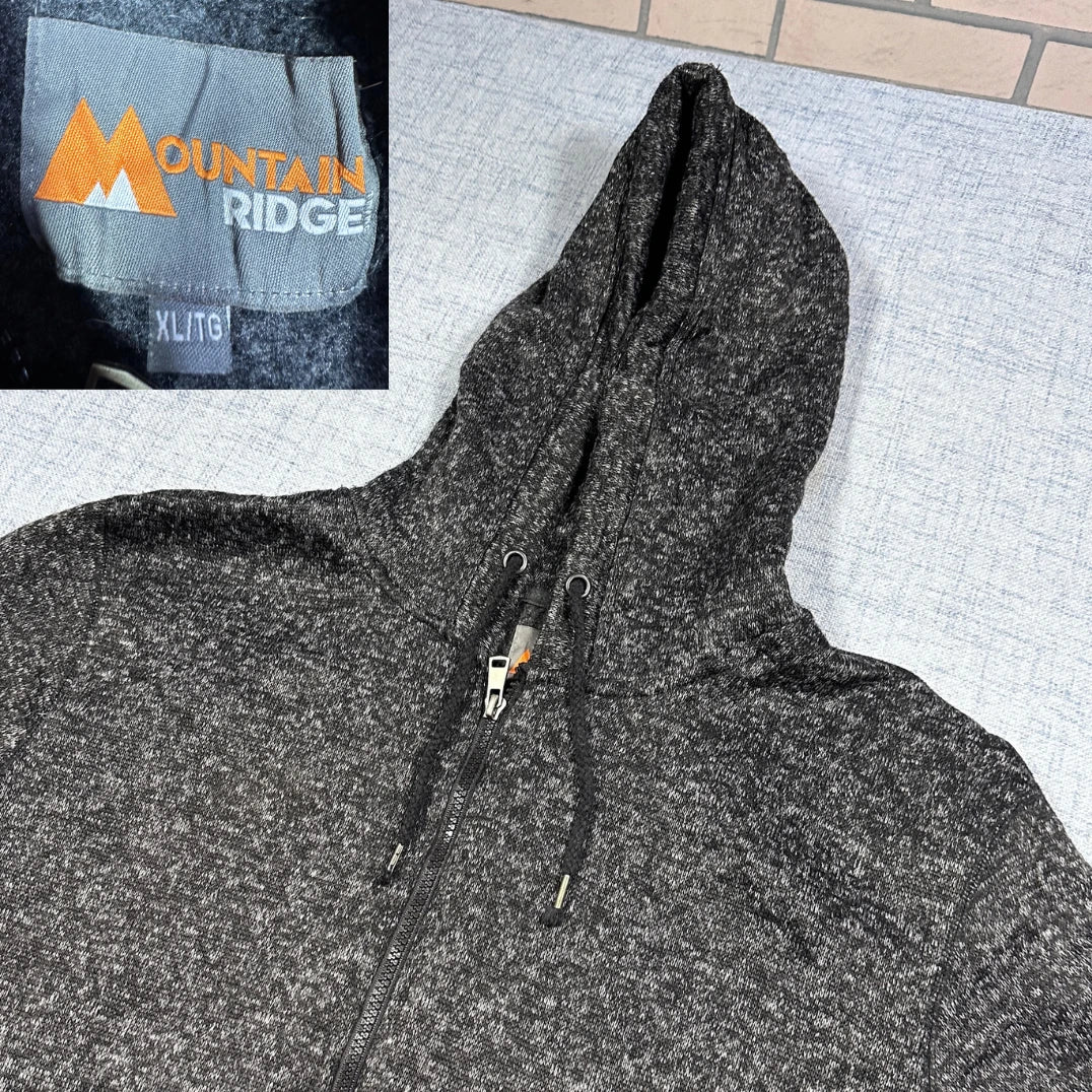 Mountain Ridge® Charcoal Zip Hoodie-XL