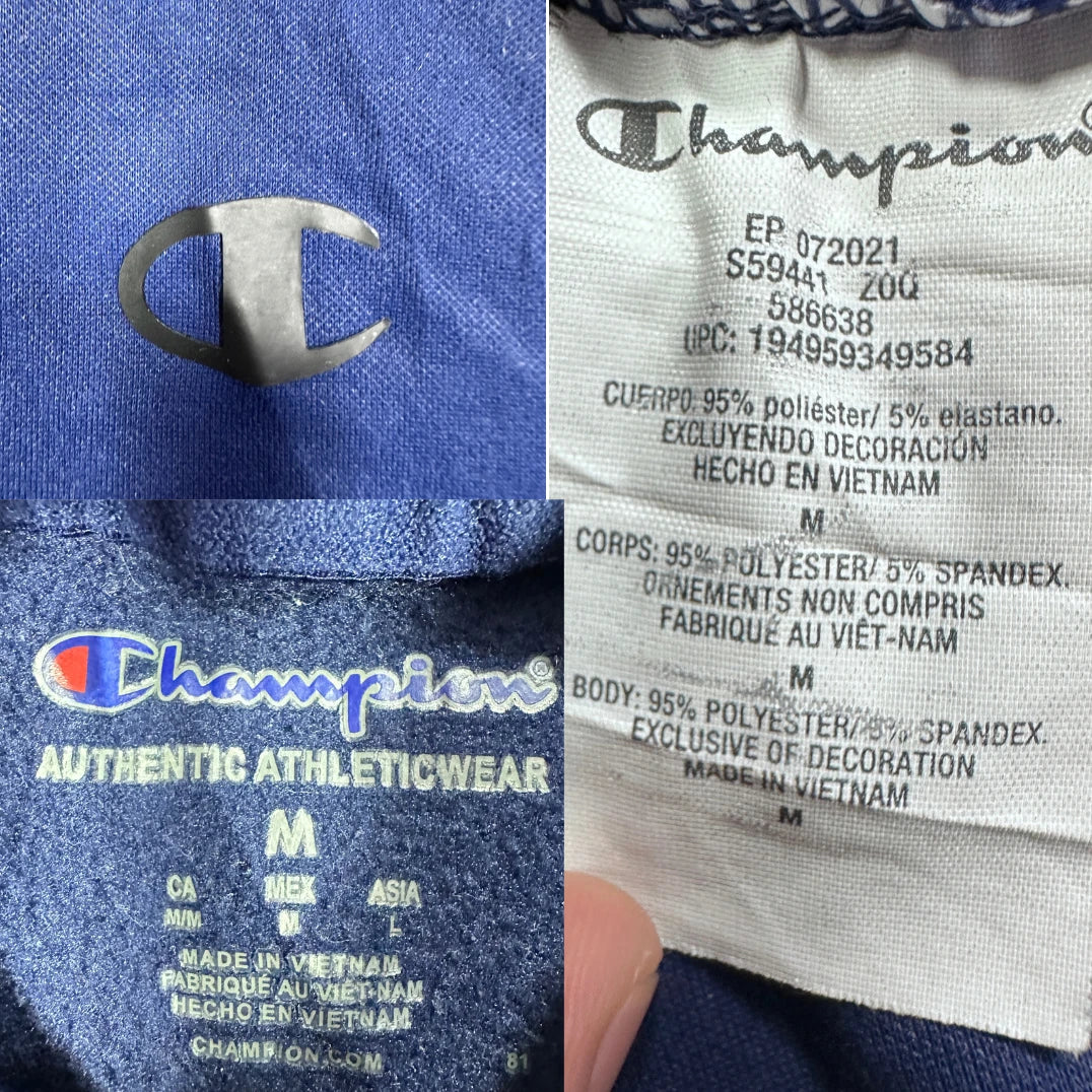 Champion® Blue Pullover Hoodie Athletic-M