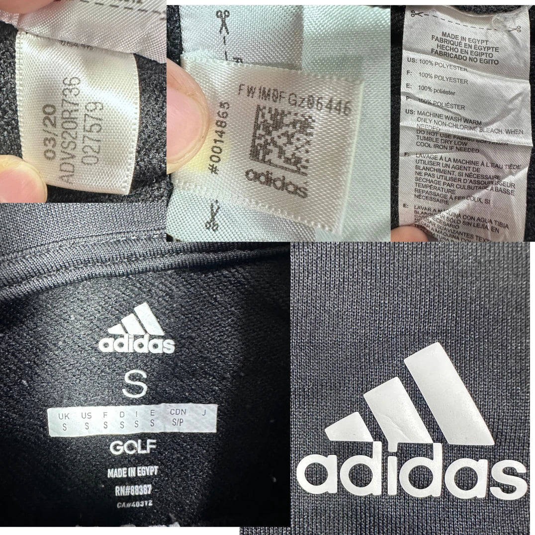 Adidas® Black Golf Quarter Zip-S