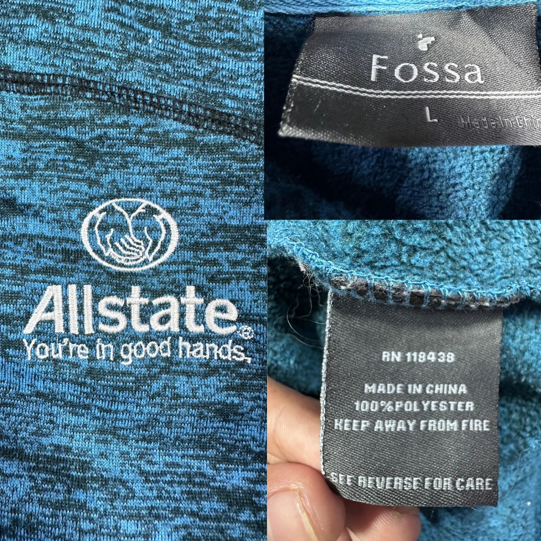 Fossa® Blue Hooded Jacket-L