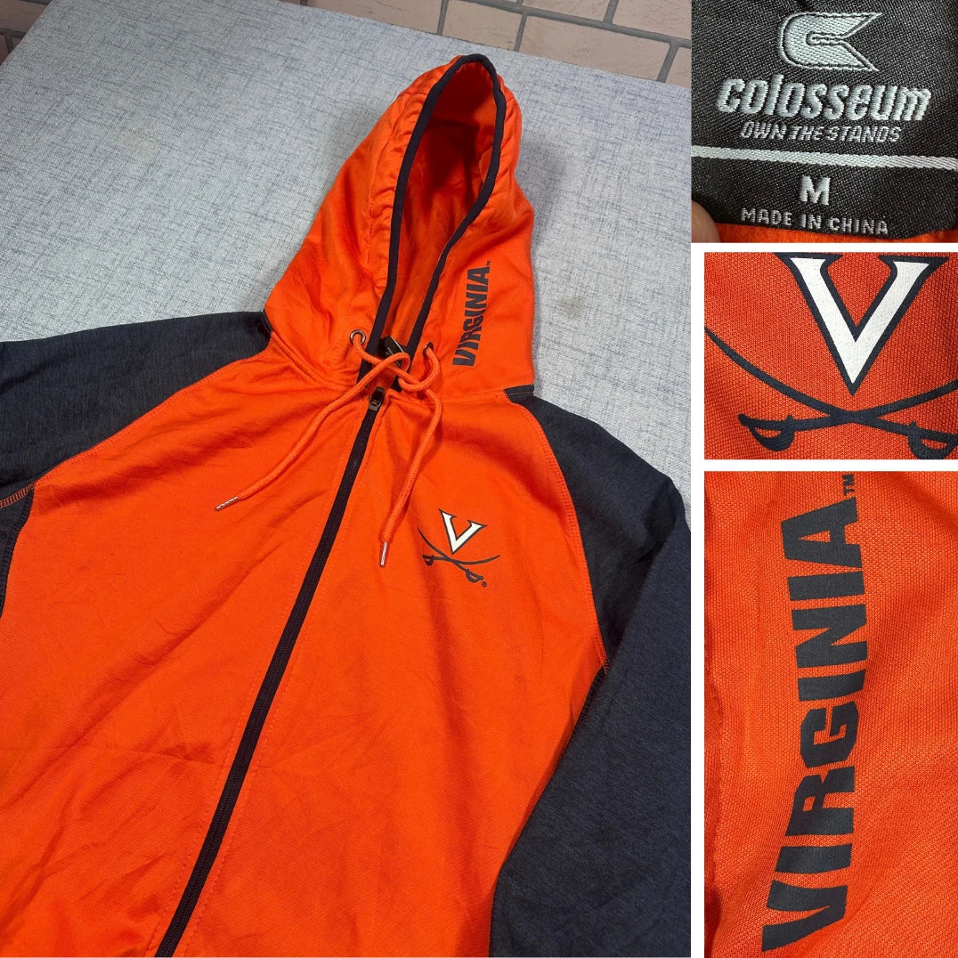 Colosseum® Orange Virginia Hooded Jacket-M