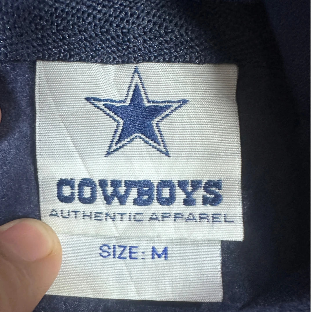 Cowboys® Navy Star Logo Pullover Hoodie-M