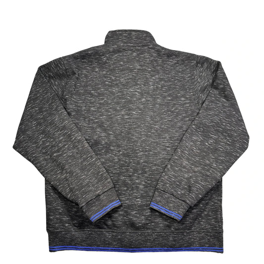 Craze® Charcoal Space Dye Zip Jacket Blue Tipping-XL