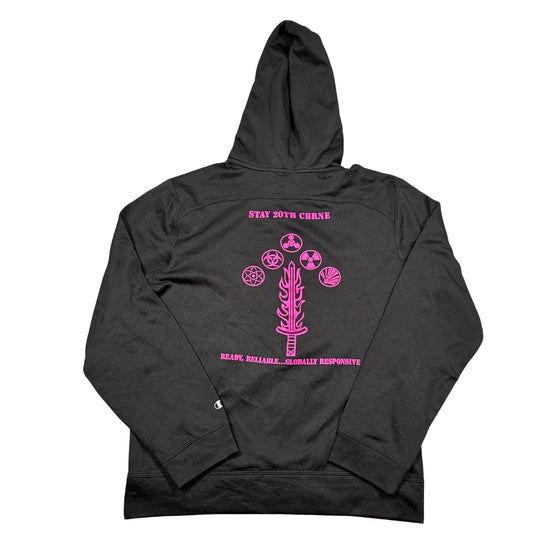Champion Black Back Print-S Hoodie
