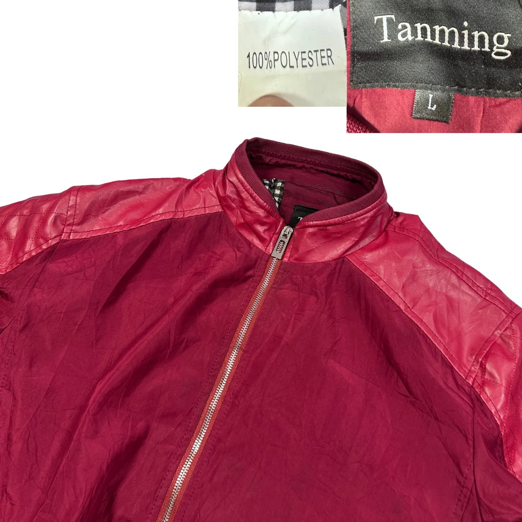 Tanming® Burgundy Zip Jacket-L