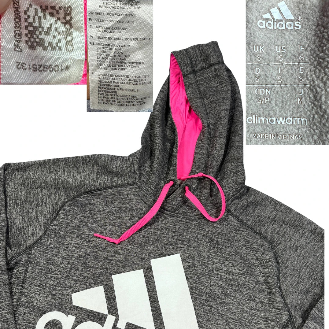 Adidas® Grey ClimaWarm Hoodie-S
