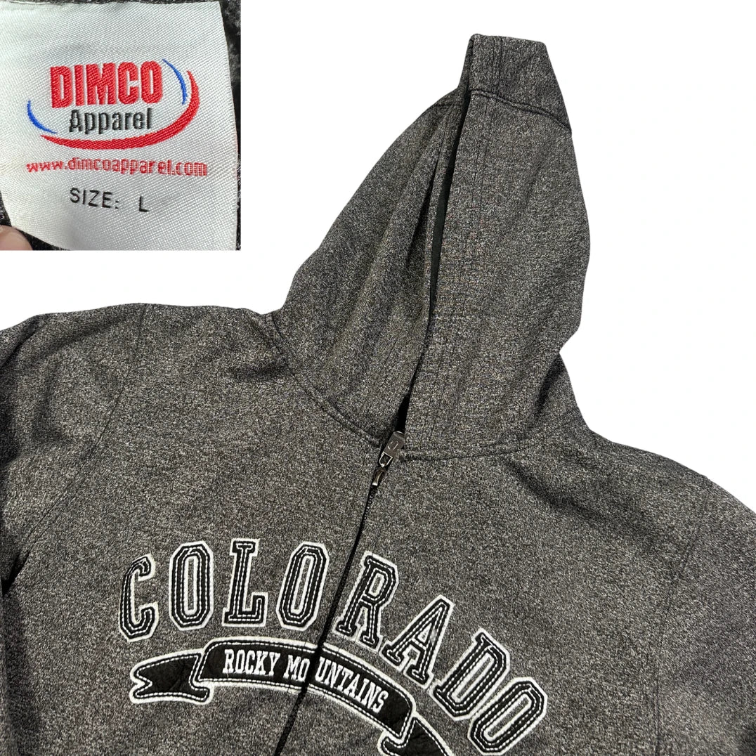 Dimco Apparel® Grey Colorado Zip Hoodie-YL