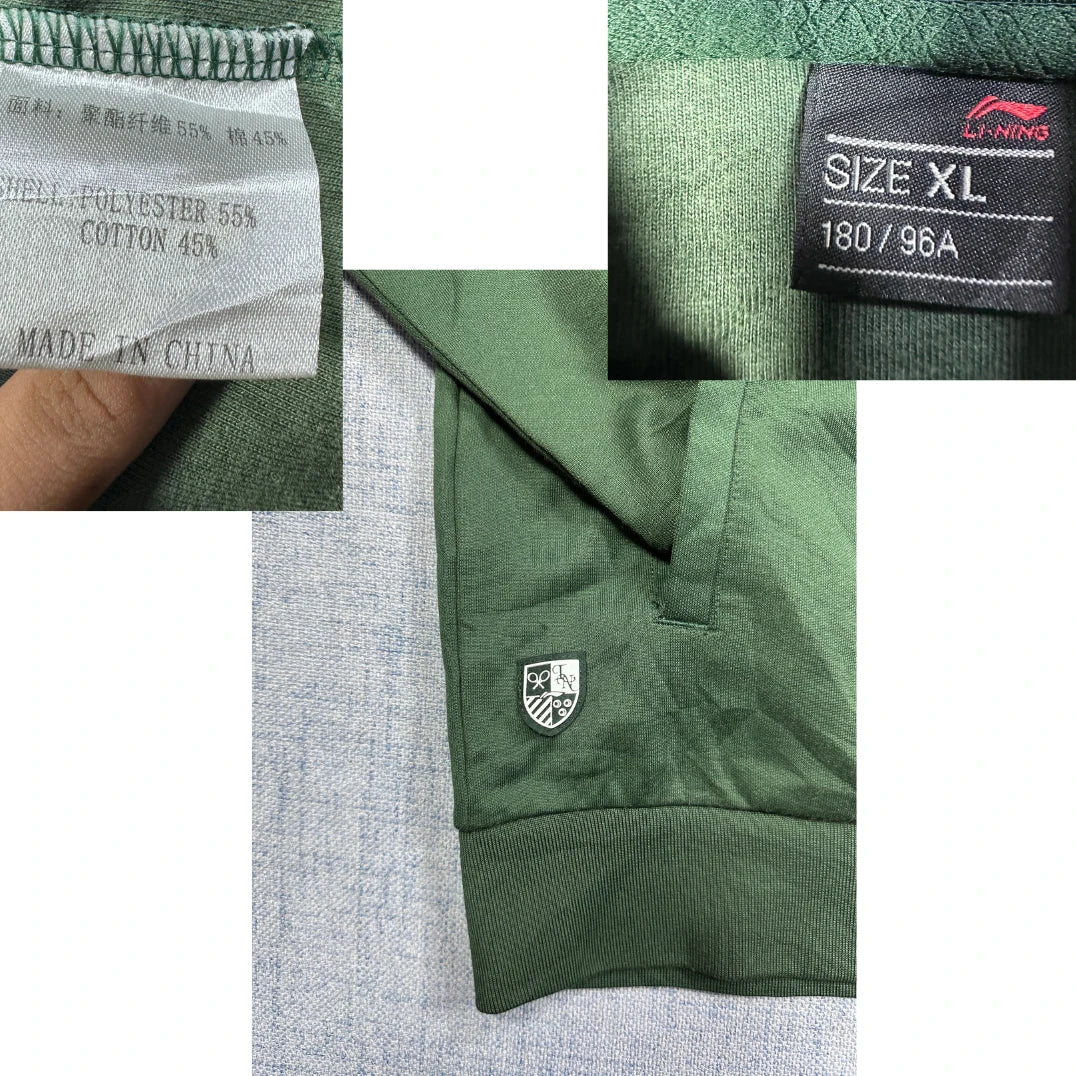 Li-Ning® Green Geometric Track Jacket-YXL