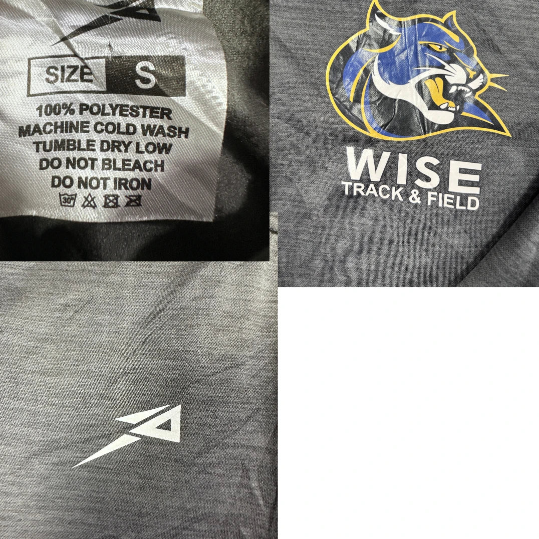 Unbranded Grey Track Team Zip Hoodie-S
