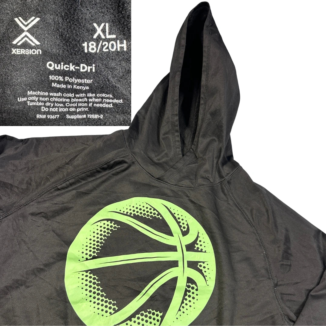Xersion® Black Basketball Print Hoodie