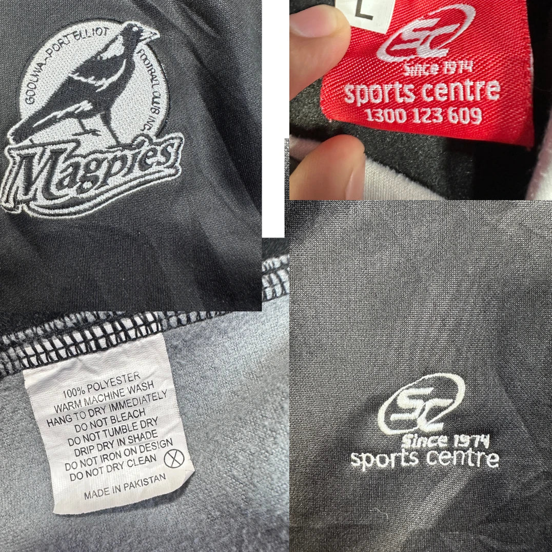Sport Centre® Black Grey Panel Hoodie-L