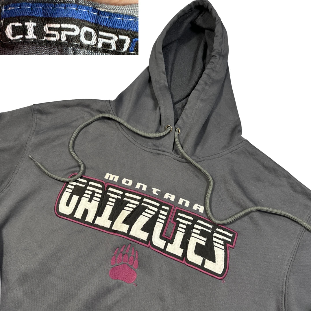 CI Sport® Grey Graphic Pullover Hoodie-M