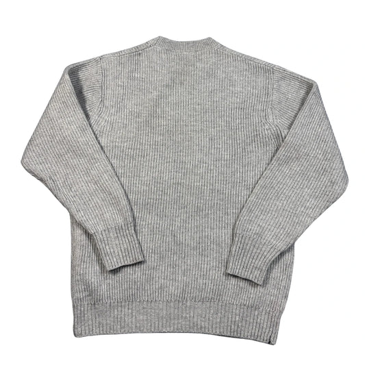 Zara® Grey Ribbed Chunky Knit Sweater-M