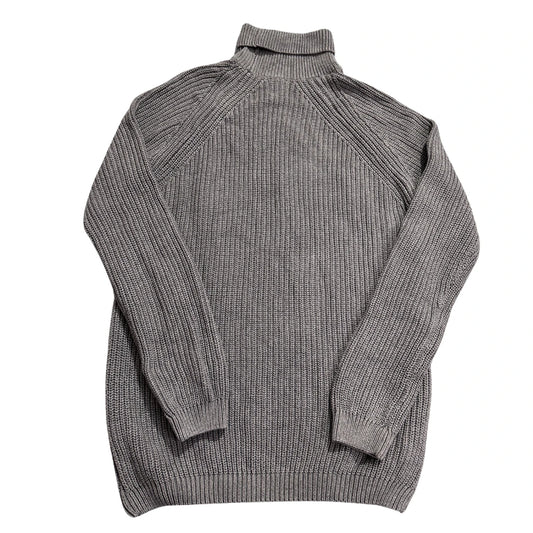 Zara® Grey Ribbed Turtleneck Sweater-L