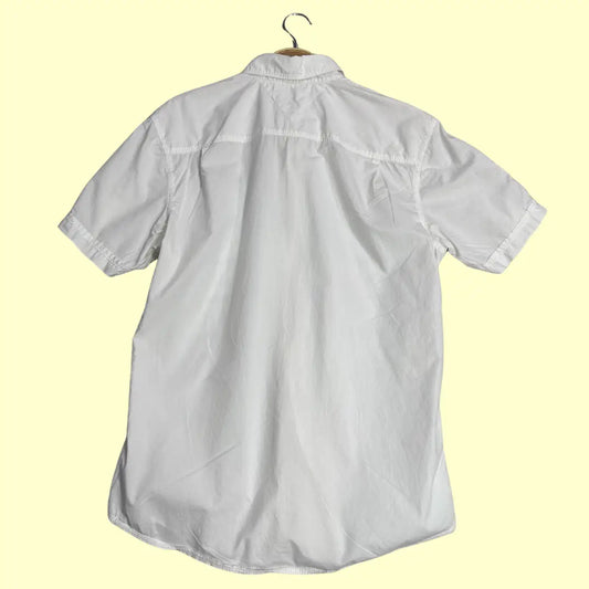 ๐ค Tommy Hilfiger Denim Short Sleeve Button-Up Shirt โ White
