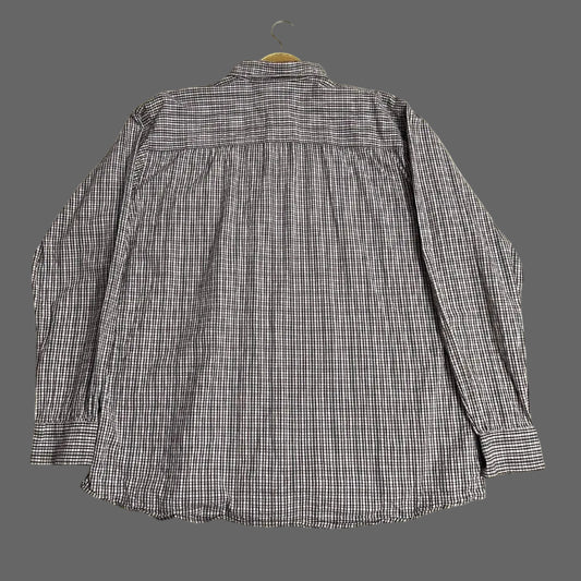 Livergy Burgundy Check Casual Shirt – Men’s Size|CHEST 24