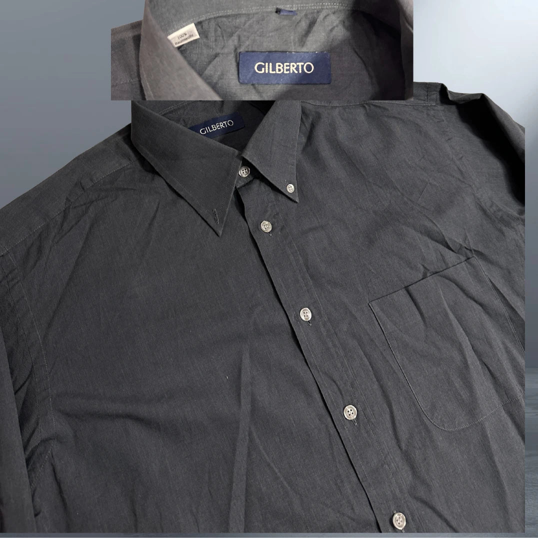 Gilberto Classic Charcoal Formal Shirt for Men| chest 23