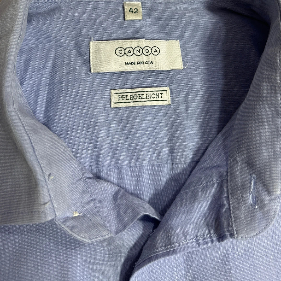 CANADA ® Light blue solid formal shirt with a clean classic look |CHEST 24
