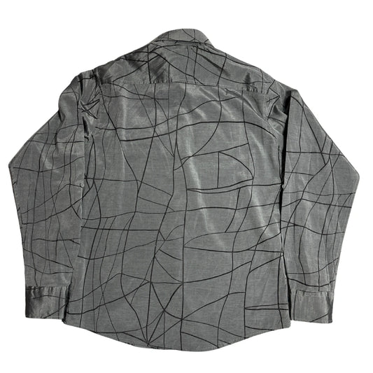 C Brand Men’s Long Sleeve Abstract Pattern Button Down Shirt 👔|CHEST 21