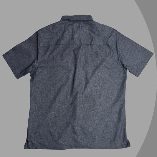 Croft & Barrow Charcoal Grey Quick-Dry Short Sleeve Shirt |CHEST 23