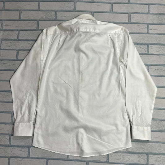 Black Blue® White Classic Easy-Care Button-Down Shirt 🤍|CHEST 21 (LARGE)