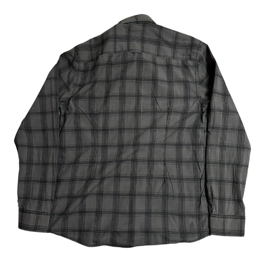S.OLIVER Dark Grey Check Performance Casual Button-Down Shirt 🖤|CHEST 21 (LARGE)