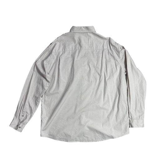 Beige Aztec Panel Casual Shirt 🤍(2XL)