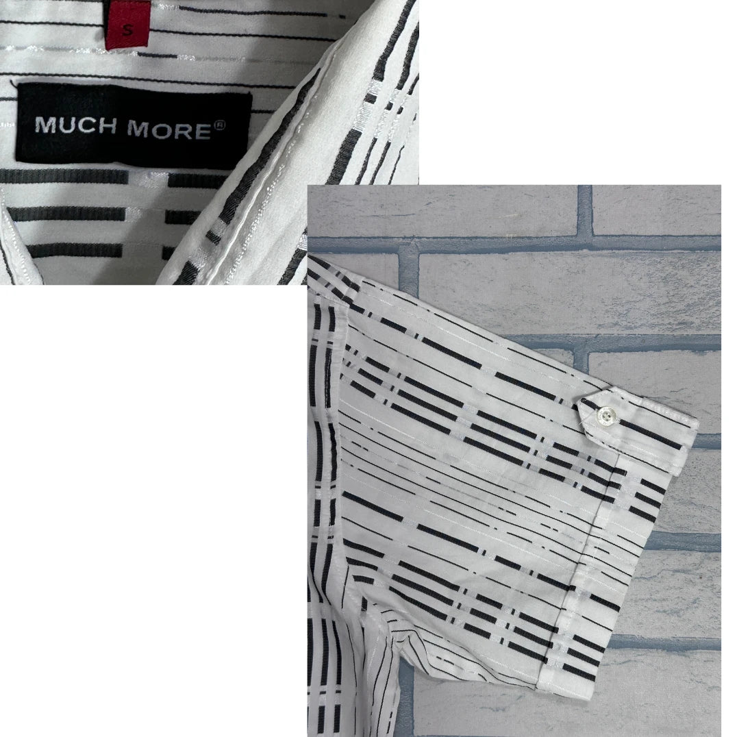 Much More® Monochrome Pattern Short Sleeve Shirt(S)