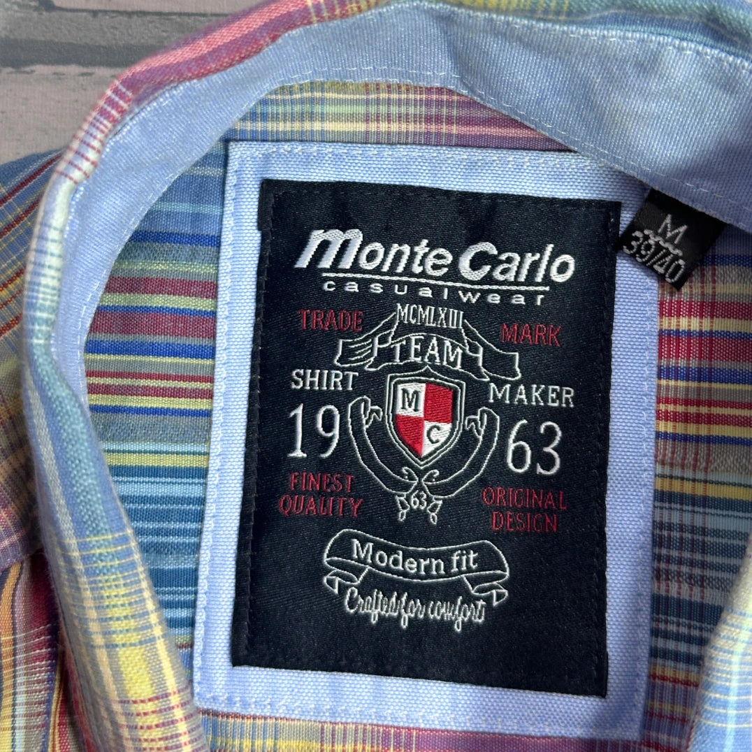 🎨 MONTE CARLO® Multicolor Checked Casual Shirt(M)