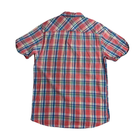 Scotch & Soda® Pink Plaid Short Sleeve Shirt(M)
