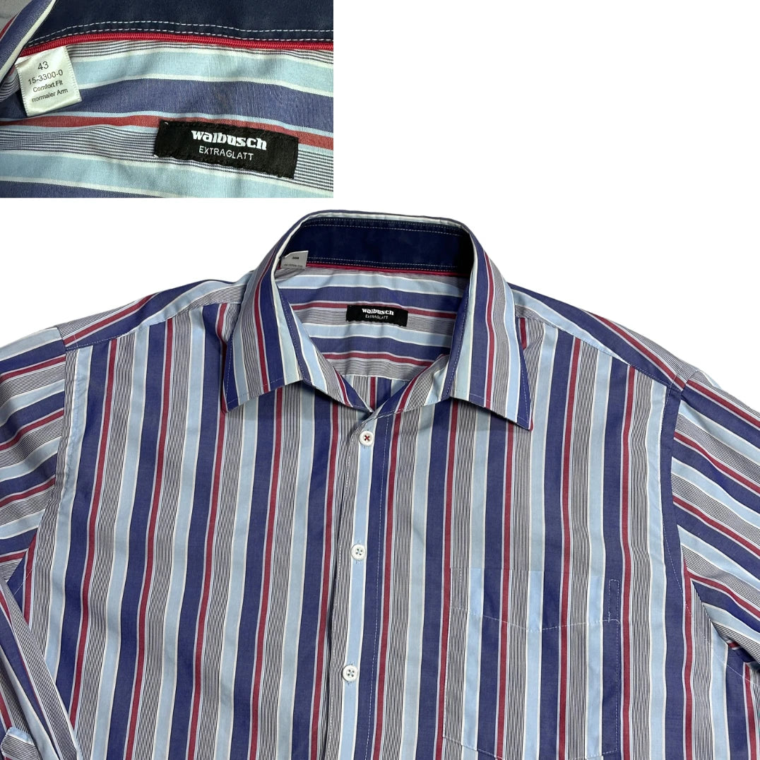 Walbusch® Blue Striped Formal Shirt(2XL)