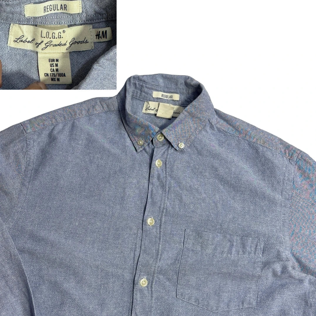 H&M® Light Blue Oxford Shirt(M)